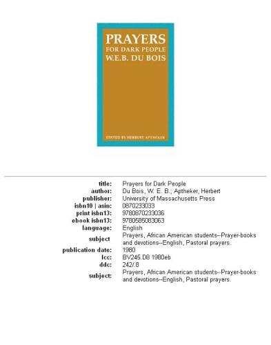 ﻿دعا برای افراد سیاه پوست