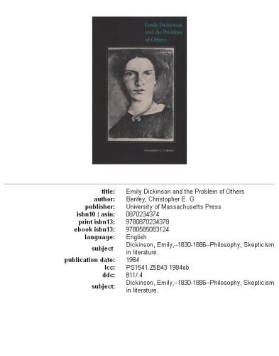 ﻿امیلی دیکنسون و مشکل دیگران