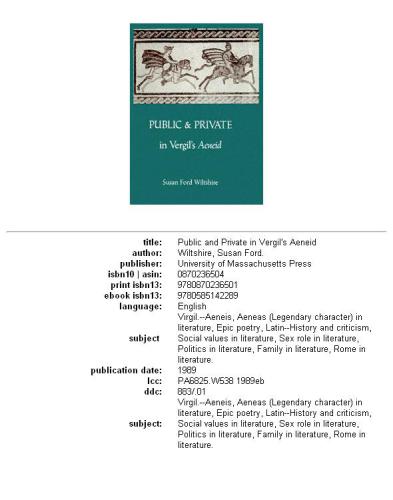 ﻿عمومی و خصوصی در Aeneid Vergil