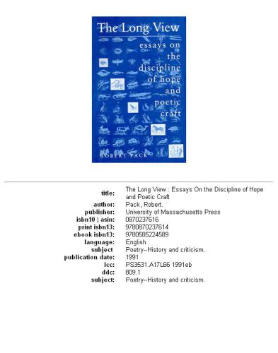 ﻿دیدگاه بلند: مقالاتی در مورد رشته امید و هنر شاعری