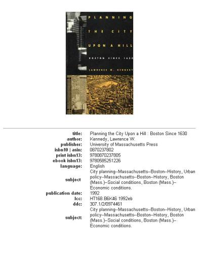 ﻿برنامه ریزی شهر بر روی یک تپه: بوستون از سال 1630