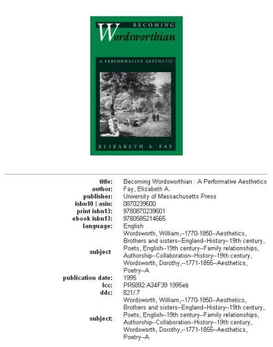 ﻿تبدیل شدن به Wordsworthian: زیبایی شناسی اجرایی