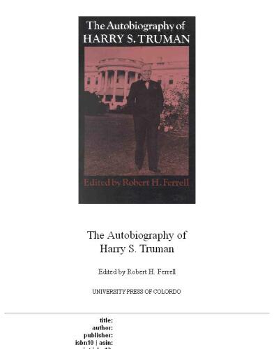 ﻿زندگی نامه هری اس ترومن