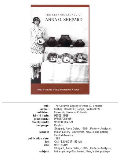 ﻿میراث سرامیکی آنا او شپرد