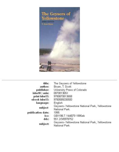 ﻿آبفشان های یلوستون