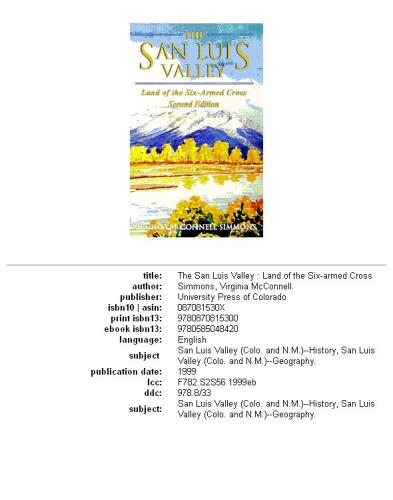 ﻿دره سان لوئیس: سرزمین صلیب شش دست