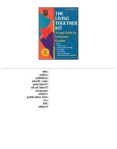 ﻿زندگی مشترک: راهنمای حقوقی برای زوج های مجرد