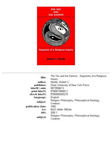 ﻿تائو و دیمون: بخش‌هایی از یک تحقیق مذهبی