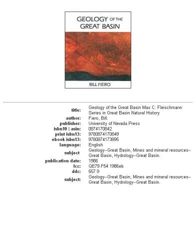 ﻿زمین شناسی حوضه بزرگ