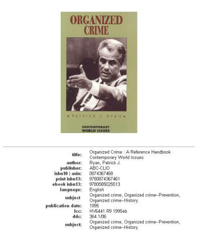 ﻿جرایم سازمان یافته: یک کتابچه راهنمای مرجع