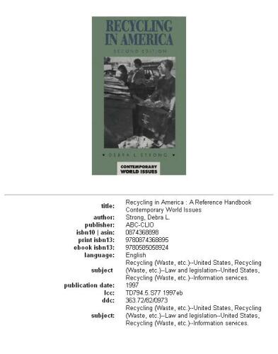 ﻿بازیافت در آمریکا: راهنمای مرجع