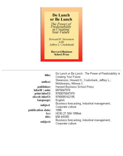 ﻿ناهار یا ناهار باشید: قدرت پیش بینی پذیری در خلق آینده شما