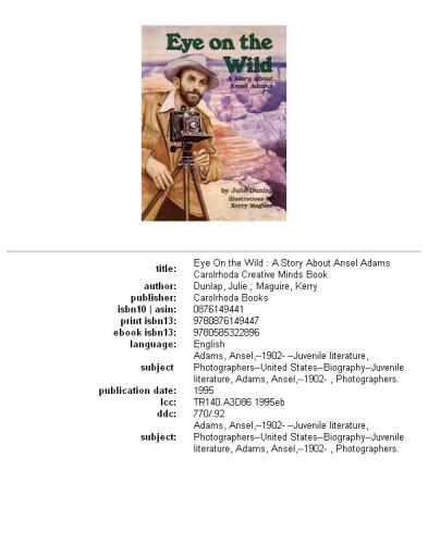 ﻿چشم در طبیعت: داستانی در مورد انسل آدامز