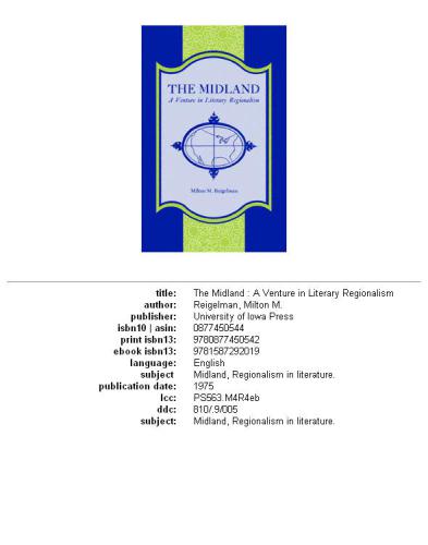 ﻿میدلند: سرمایه‌گذاری در منطقه‌گرایی ادبی