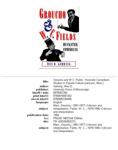 ﻿گروچو و دبلیو سی. زمینه: کمدین هاکستر