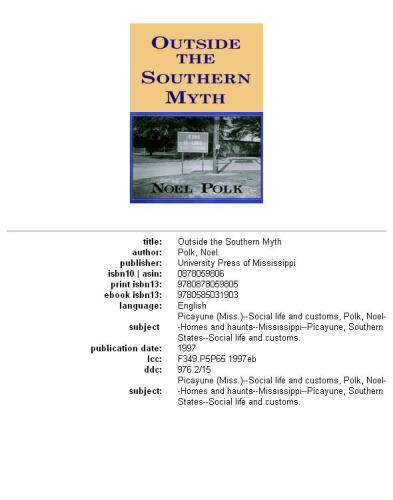 ﻿خارج از اسطوره جنوب