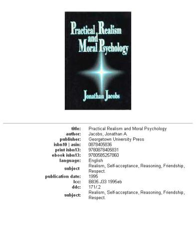 ﻿رئالیسم عملی و روانشناسی اخلاقی
