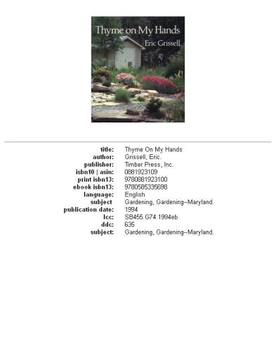 ﻿آویشن روی دست من