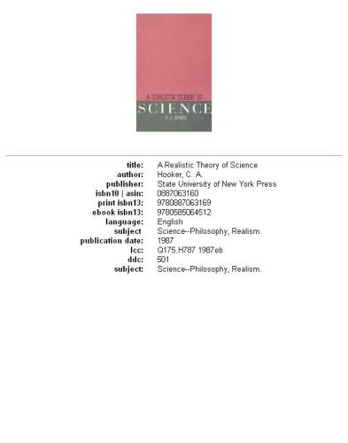 ﻿یک نظریه واقع گرایانه علم