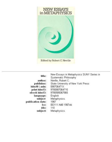 ﻿مقالات جدید در متافیزیک