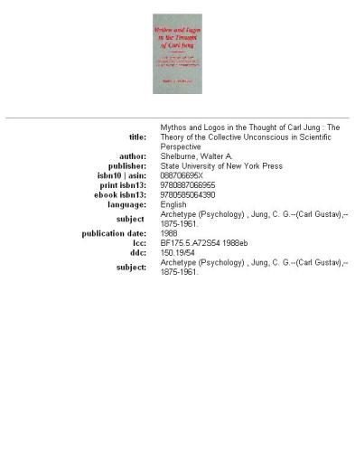 ﻿اسطوره ها و آرم ها در اندیشه کارل یونگ: نظریه ناخودآگاه جمعی در دیدگاه علمی