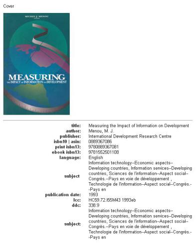 ﻿اندازه گیری تاثیر اطلاعات بر توسعه