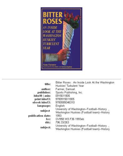 ﻿رزهای تلخ: نگاهی از درون به سال آشفته واشنگتن هاسکی