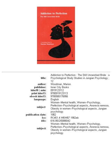 ﻿اعتیاد به کمال: عروس هنوز شیفته: یک مطالعه روانشناختی
