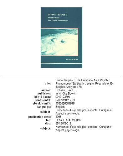 ﻿طوفان الهی: طوفان به عنوان یک پدیده روانی