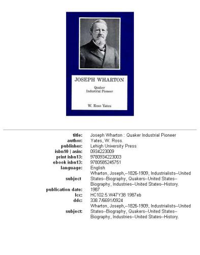 ﻿جوزف وارتون: پیشگام صنعتی کواکر