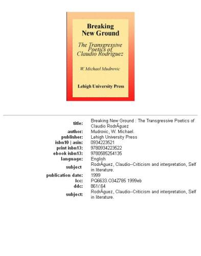 ﻿راهگشایی جدید: شعرهای متجاوزانه کلودیو رودریگز