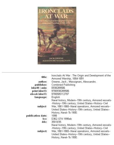 ﻿Ironclads at war: پیدایش و توسعه کشتی جنگی زرهی، 1854-1891