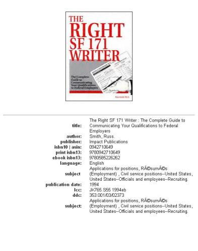 ﻿نویسنده صحیح SF 171: راهنمای کامل برای انتقال مدارک خود به کارفرمایان فدرال