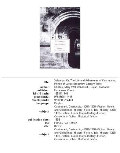 ﻿والپرگا، یا، زندگی و ماجراهای کاستروچیو، شاهزاده لوکا