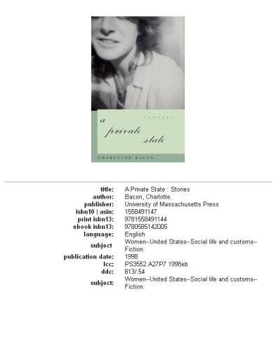 ﻿یک حالت خصوصی: داستان ها