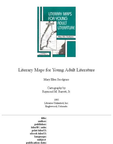 ﻿نقشه های ادبی برای ادبیات بزرگسالان جوان