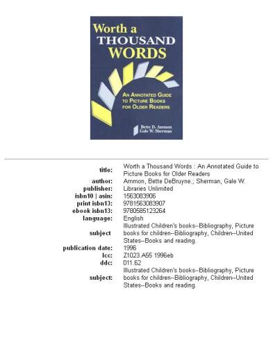 ﻿ارزش هزار کلمه: راهنمای مشروح کتاب های مصور برای خوانندگان مسن تر