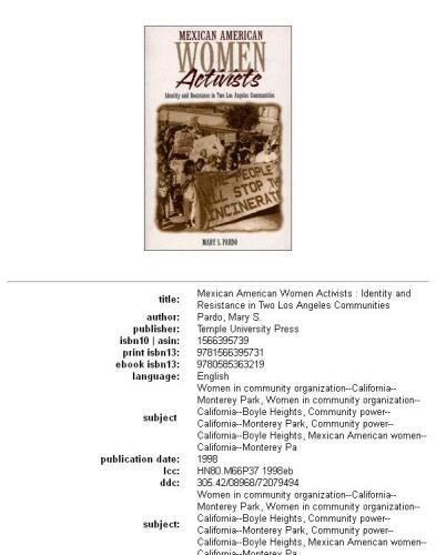﻿فعالان زن مکزیکی آمریکایی: هویت و مقاومت در دو جامعه لس آنجلس