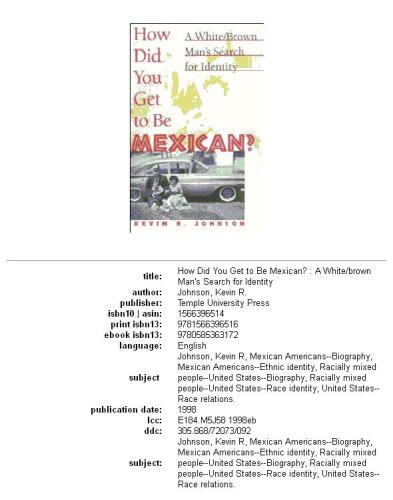 ﻿چگونه مکزیکی شدید؟: جستجوی هویت یک مرد قهوه ای سفید پوست