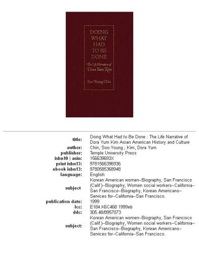 ﻿انجام کاری که باید انجام می شد: روایت زندگی دورا یام کیم