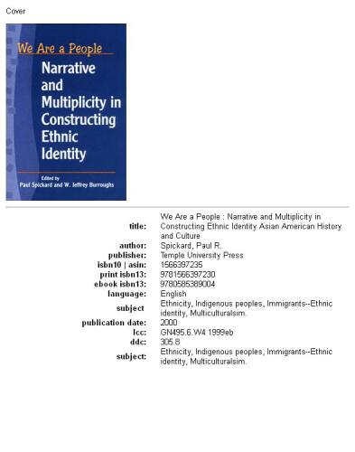 ﻿ما مردمی هستیم: روایت و کثرت در ساختن هویت قومی