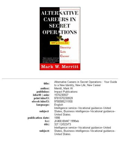 ﻿مشاغل جایگزین در عملیات مخفی: راهنمای شما برای هویت جدید، زندگی جدید، شغل جدید