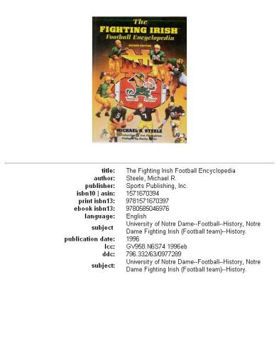 ﻿دایره المعارف Fighting Football Irish