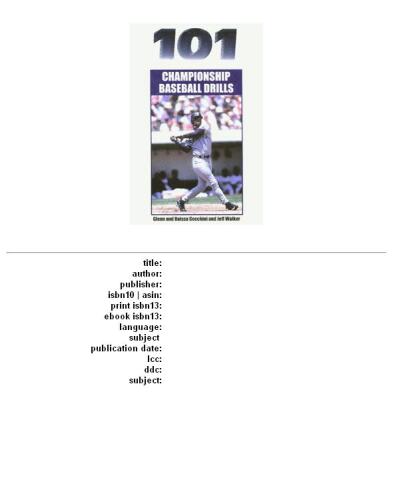 ﻿101 تمرین بیسبال قهرمانی