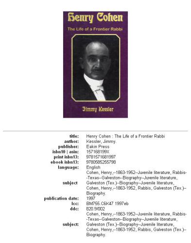 ﻿هنری کوهن: زندگی یک خاخام مرزی