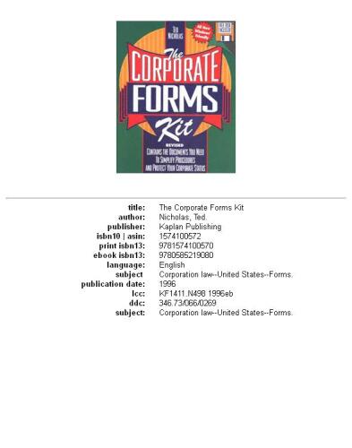 ﻿کیت فرم های شرکتی