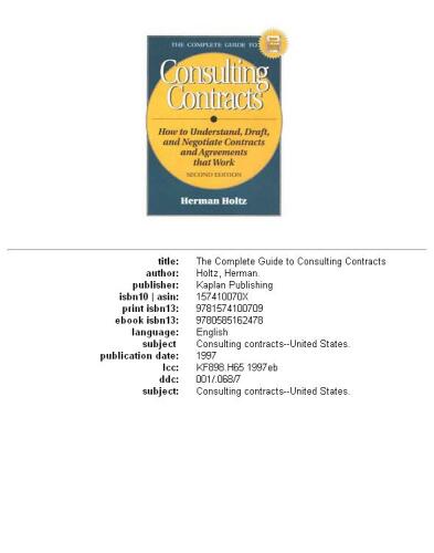 ﻿راهنمای کامل قراردادهای مشاوره