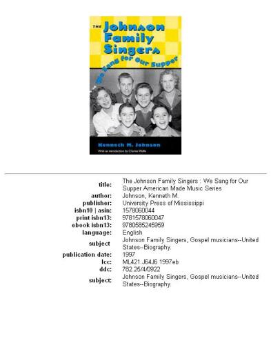 ﻿خوانندگان خانواده جانسون: ما برای شاممان خواندیم