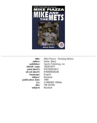﻿Mike Piazza: Mike and the Mets