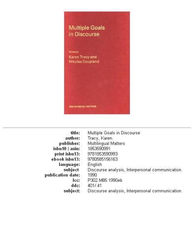 ﻿اهداف متعدد در گفتمان